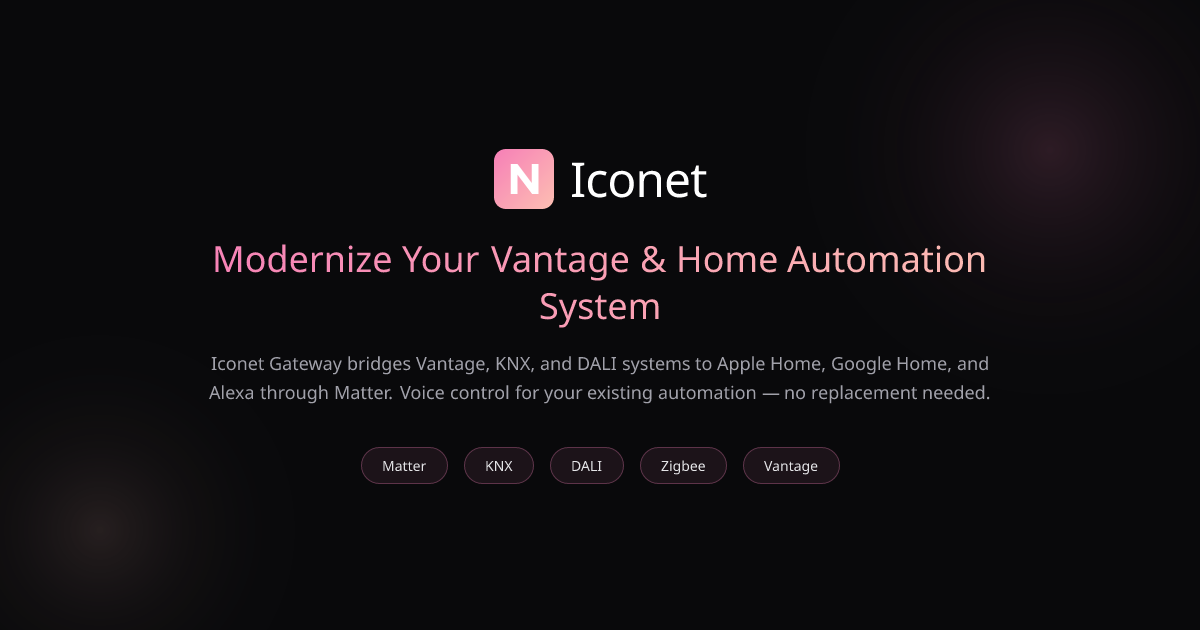 Iconet — Modernize Your Vantage & Home Automation System